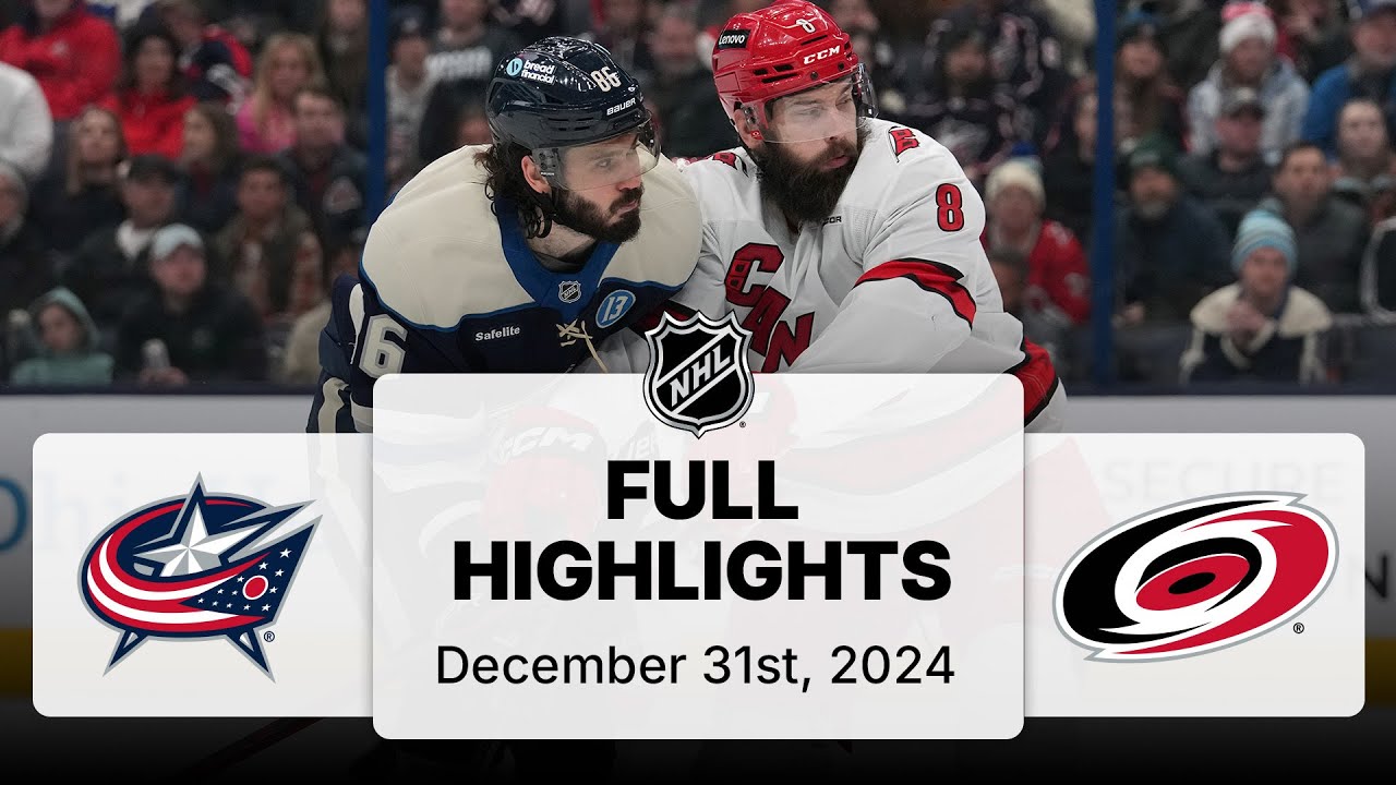 NHL Highlights | Hurricanes vs. Blue Jackets | December 31, 2025