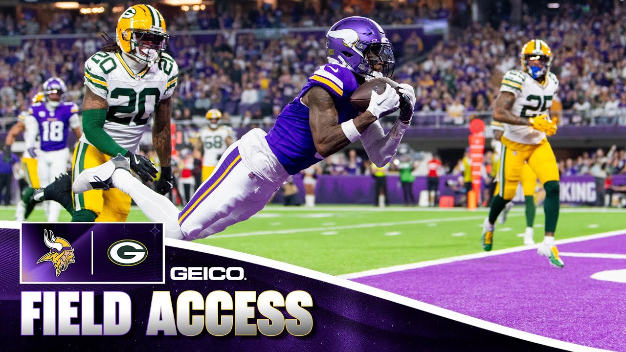 Vikings vs. Packers Week 17 Field Access