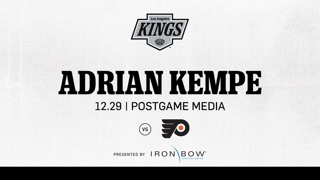 Forward Adrian Kempe | 12.29 LA Kings beat the Philadelphia Flyers