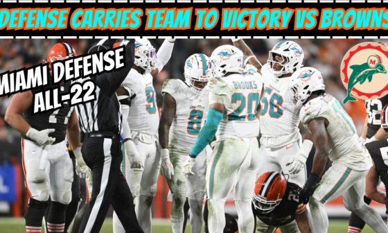 Film Breakdown: The Miami Dolphins Defense Rightfully DOMINATES the Browns Offense