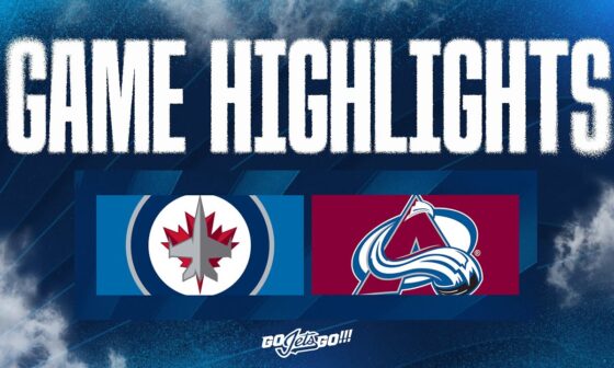 Colorado Avalanche vs. Winnipeg Jets - Game Highlights