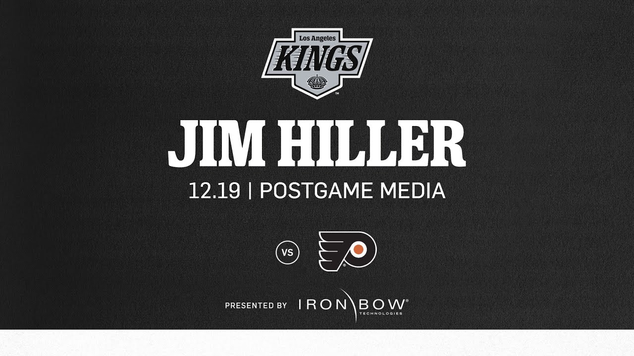 Head Coach Jim Hiller | 12.19 LA Kings Win over Philadelphia Flyers