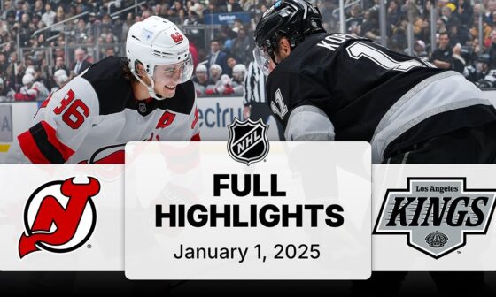 NHL Highlights | Devils vs. Kings | January 01, 2025