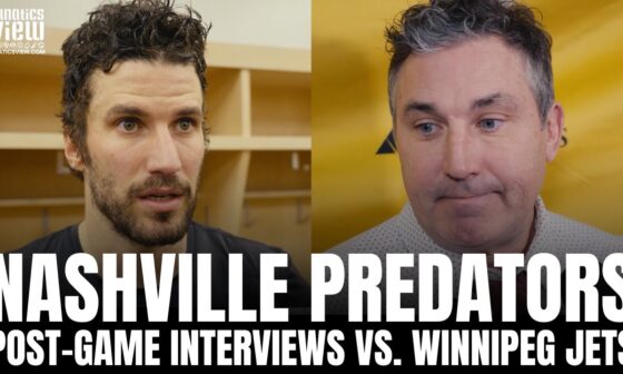 Roman Josi & Andrew Brunette Recap Nashville Being Shut Out in Winnipeg, Winnipeg Jets Impressions