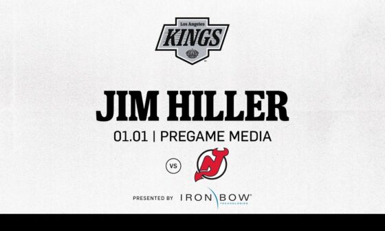 Head Coach Jim Hiller | 01.01 LA Kings face the New Jersey Devils | Pregame Media