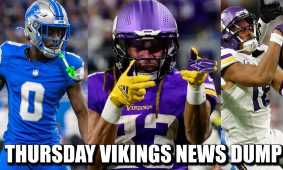 Minnesota Vikings News Dump (1.2.2025) | Lions CB Talking Smack, Jones Good to Go, Jets Owns DET