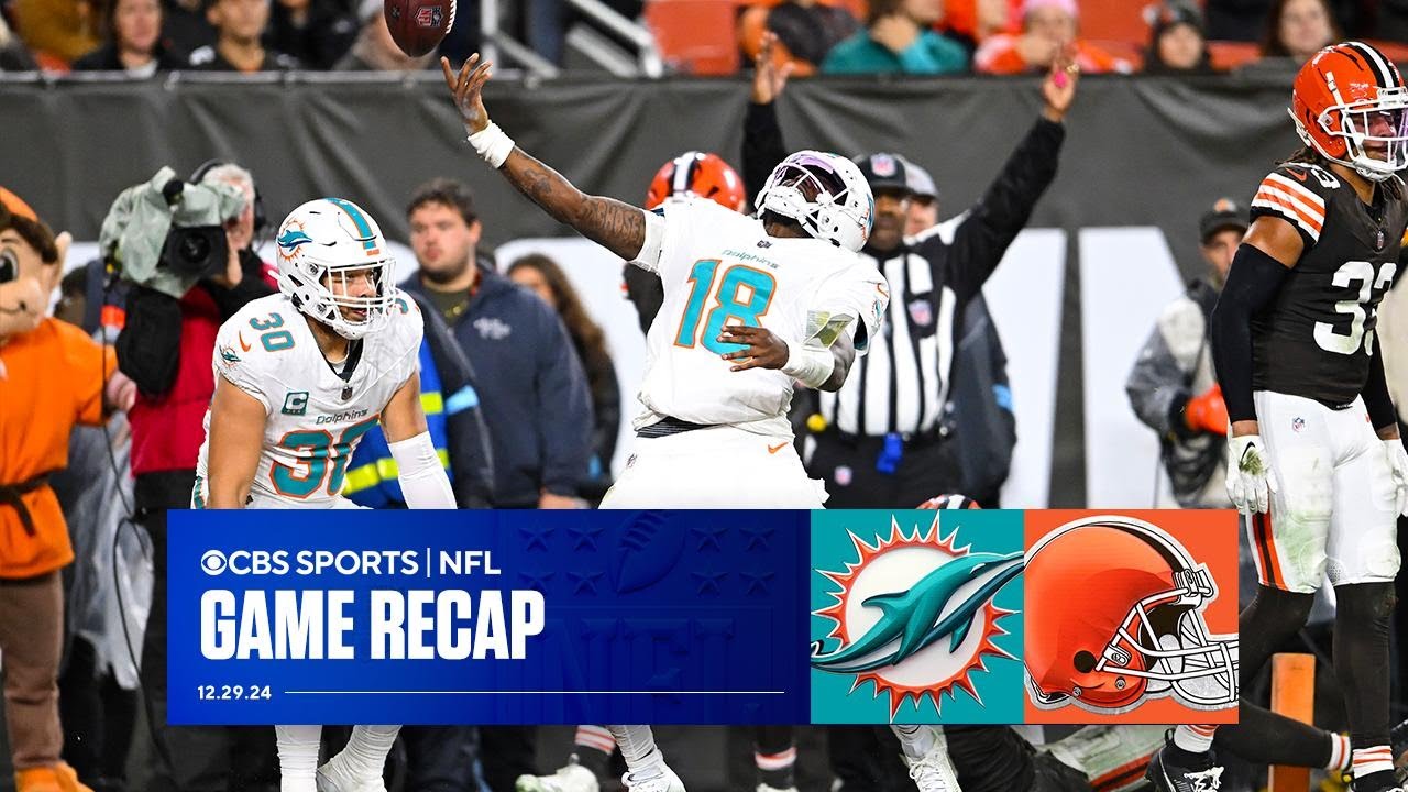 Dolphins OUTLAST Browns, keep playoff hopes alive | Game Recap