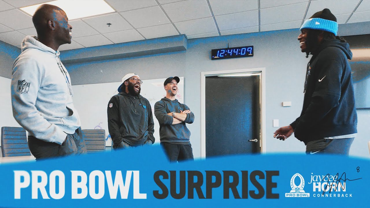 The moment Jaycee Horn's told he's a Pro Bowler | Carolina Panthers