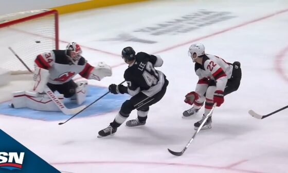 Kings' Andre Lee Nets First NHL Goal With Bar-Down Beauty