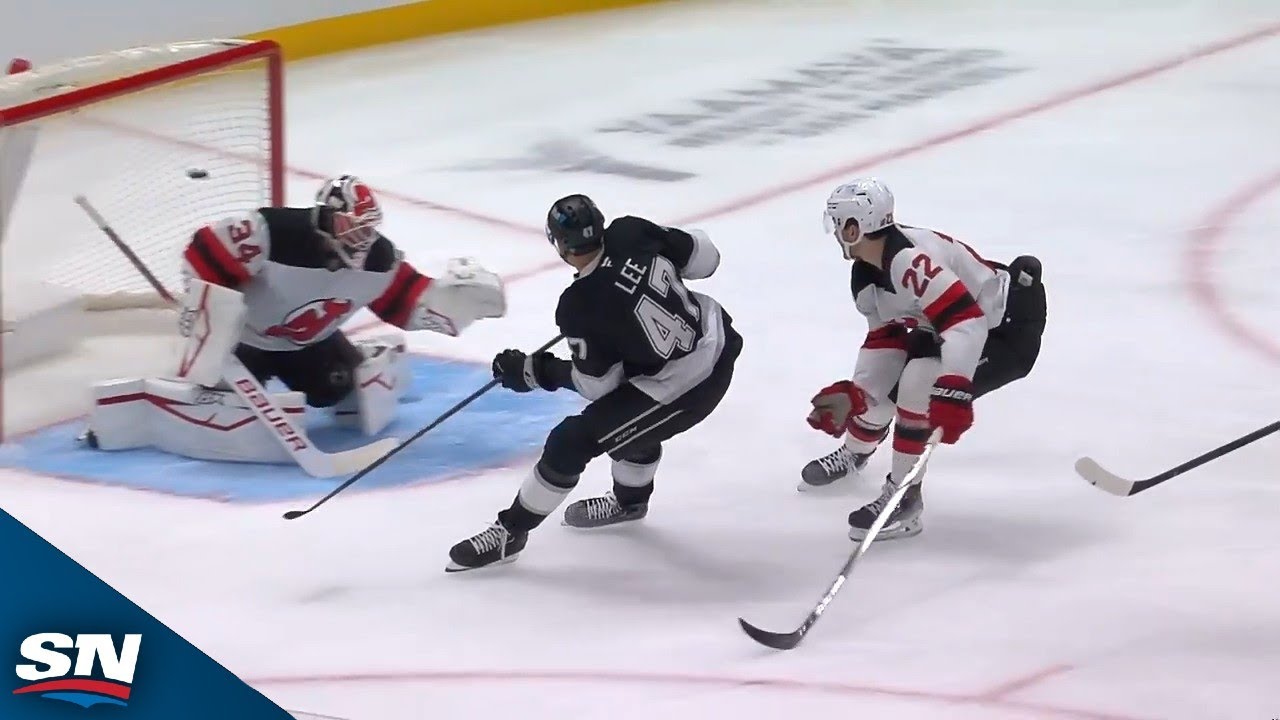 Kings' Andre Lee Nets First NHL Goal With Bar-Down Beauty