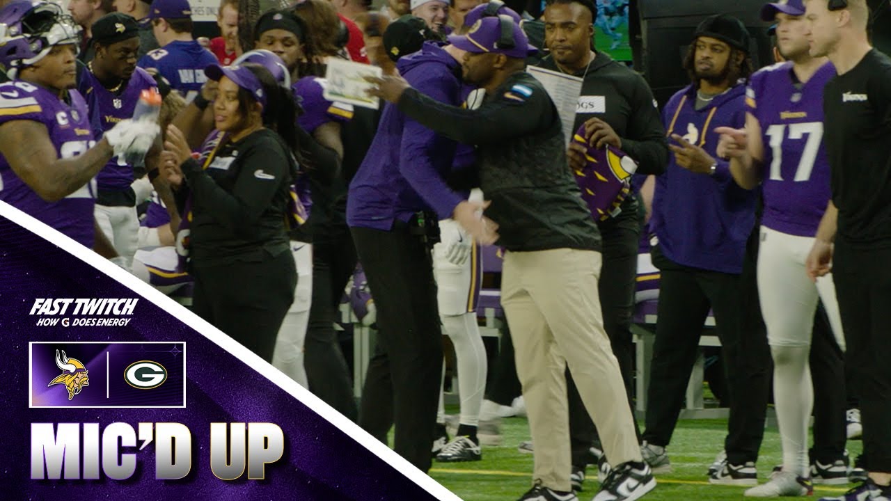 Kevin O'Connell & Brian Flores Mic'd Up During Minnesota Vikings Win Over Green Bay Packers