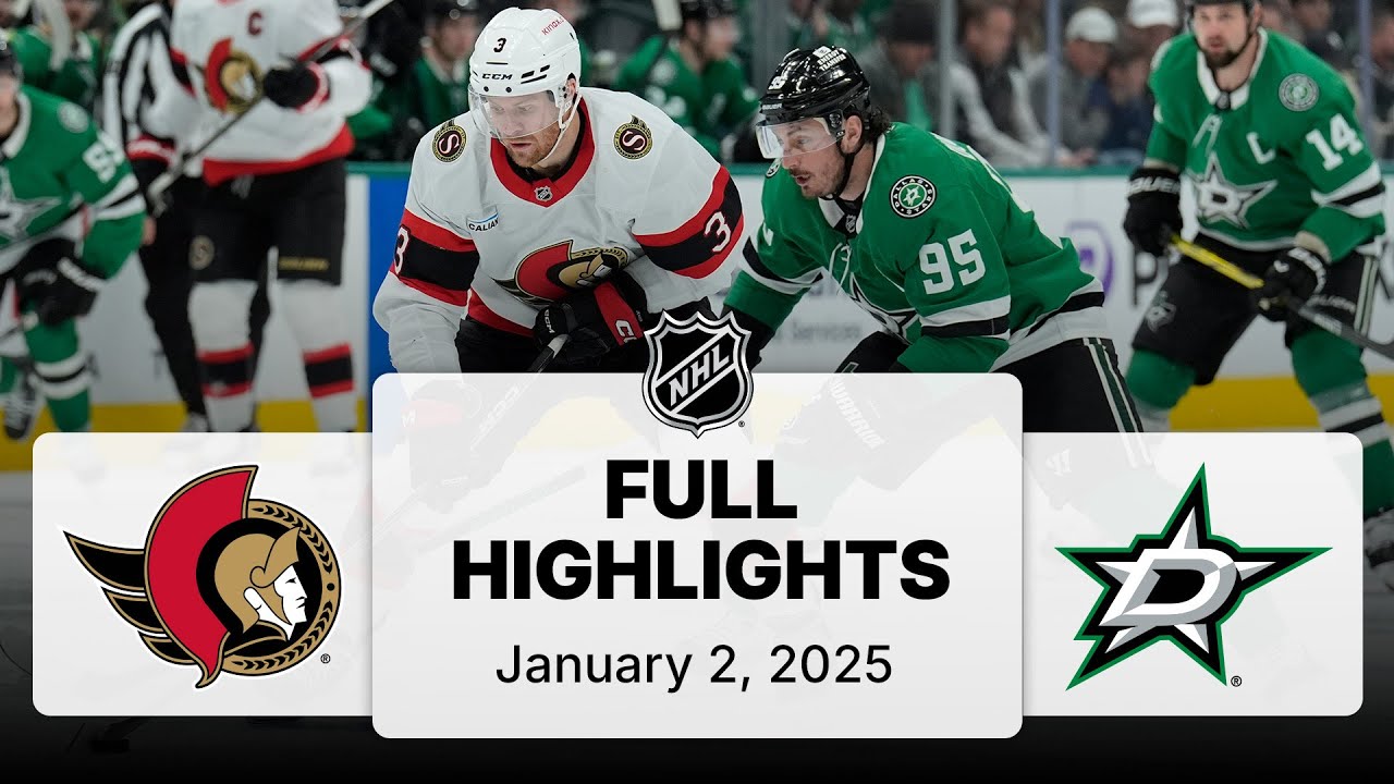 NHL Highlights | Senators vs. Stars - January 2, 2025