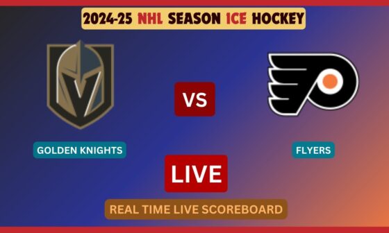 Vegas Golden Knights Vs Philadelphia Flyers LIVE Score UPDATE 2024-25 NHL Season Hockey Jan 02 2025