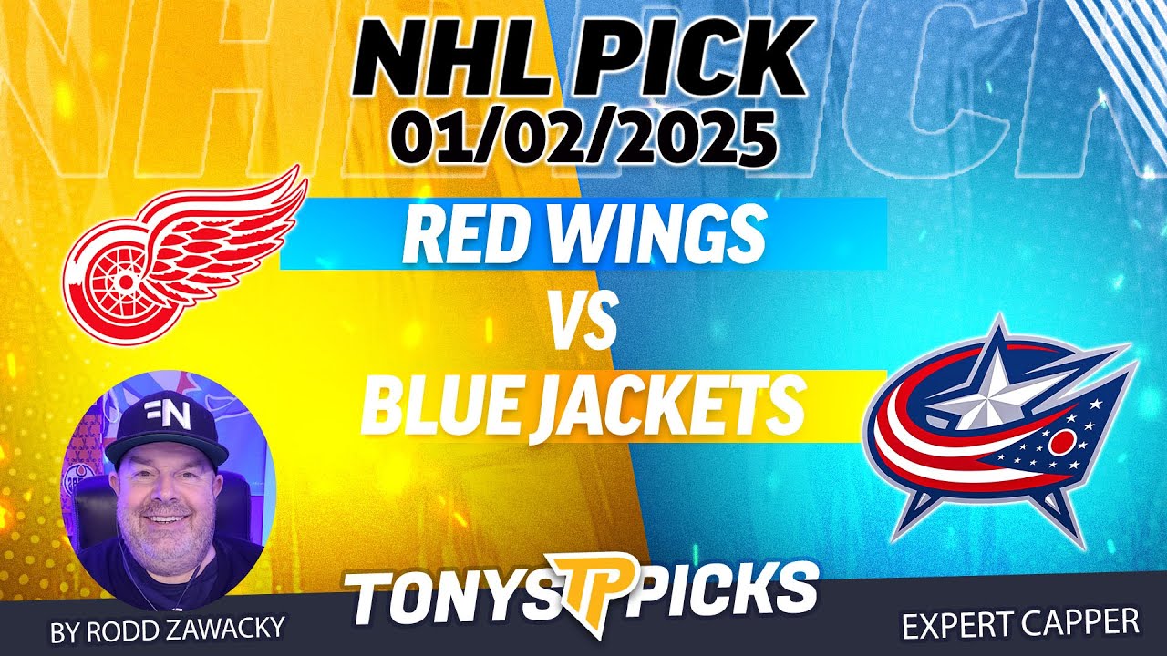 Detroit Red Wings vs Columbus Blue Jackets 1/2/25 NHL Pick Prediction