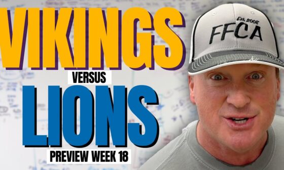 Minnesota Vikings vs Detroit Lions Week 18 PREVIEW - Gruden's Pick