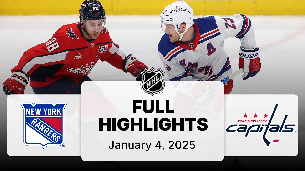 NHL Highlights | Rangers vs. Capitals - January 04, 2025