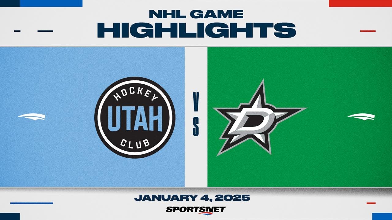 NHL Highlights | Utah HC vs. Stars - January 4, 2025