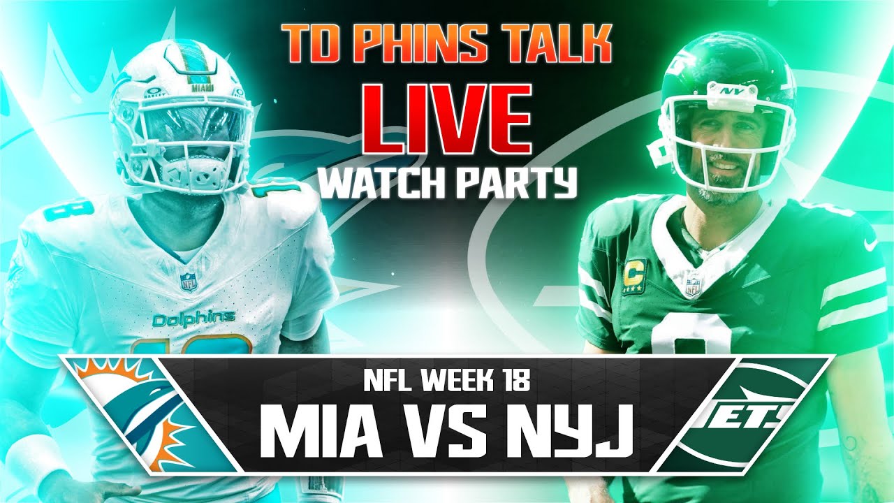 Miami Dolphins vs New York Jets Live WATCH PARTY! 🔥🔥🔥🔥🔥