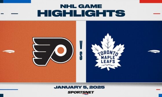 NHL Highlights | Flyers vs. Leafs - January 5, 2025