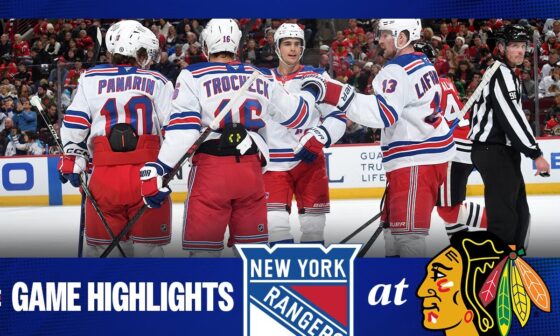 GAME HIGHLIGHTS | 2024-25: New York Rangers at Chicago Blackhawks (1/5/25)