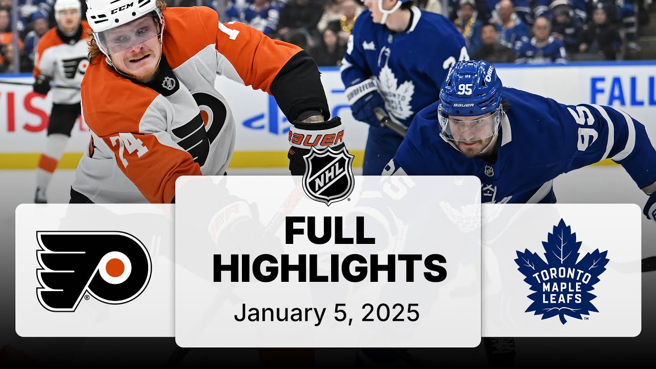 NHL Highlights | Flyers vs. Maple Leafs | January 05, 2025