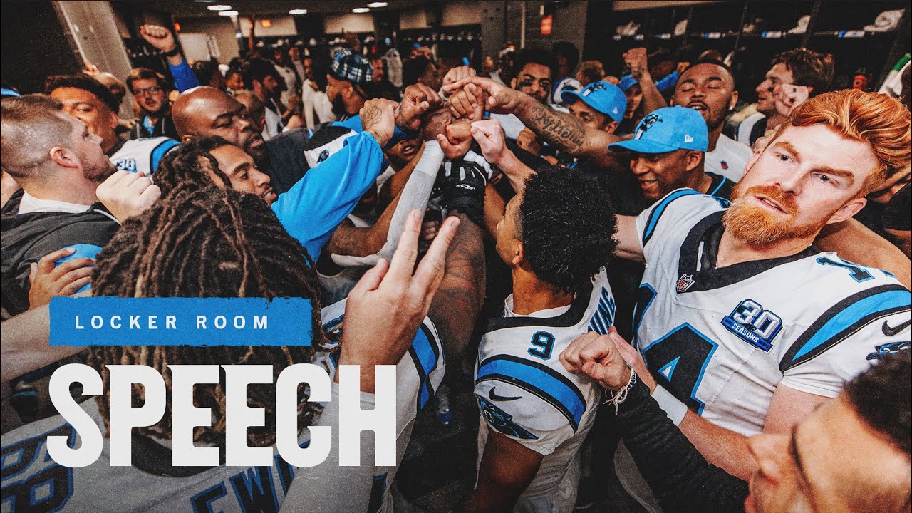 Dave Canales' emotional locker room speech after Panthers' season finale | Carolina Panthers