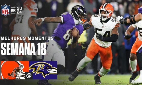 Cleveland Browns vs. Baltimore Ravens | Melhores Momentos | NFL 2024