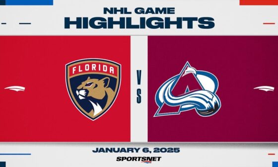 NHL Highlights | Avalanche vs. Panthers - January 6, 2025