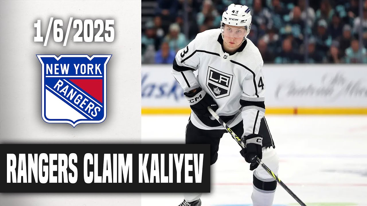 The New York Rangers Claim Arthur Kaliyev Off Waivers! My Thoughts & Opinions!