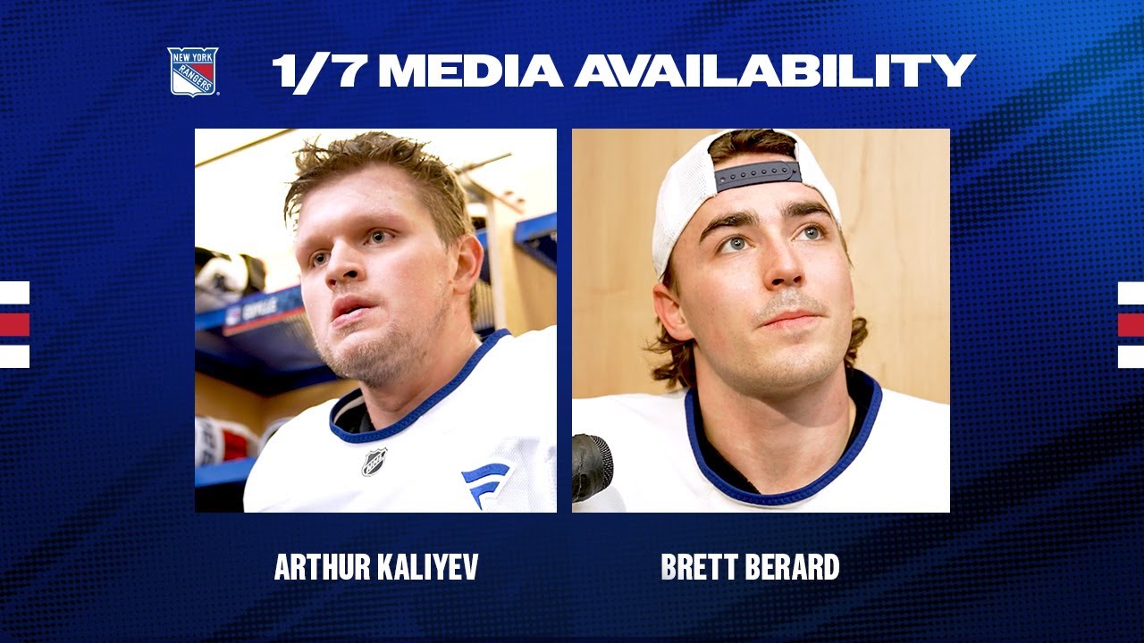 NYR vs DAL: Arthur Kaliyev and Brett Berard Pregame Media Availability | Jan. 7, 2025