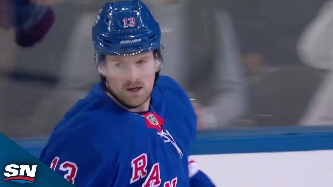 Rangers' Alexis Lafreniere Explodes For Two First-Period Goals Vs. Stars