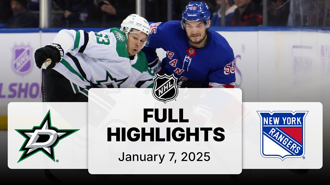 NHL Highlights | Stars vs. Rangers | January 07, 2025