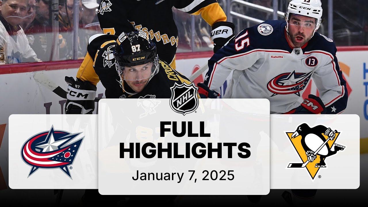 NHL Highlights | Blue Jackets vs. Penguins | January 07, 2025