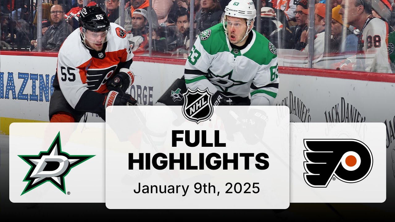 NHL Highlights | Stars vs. Flyers | January 09, 2025