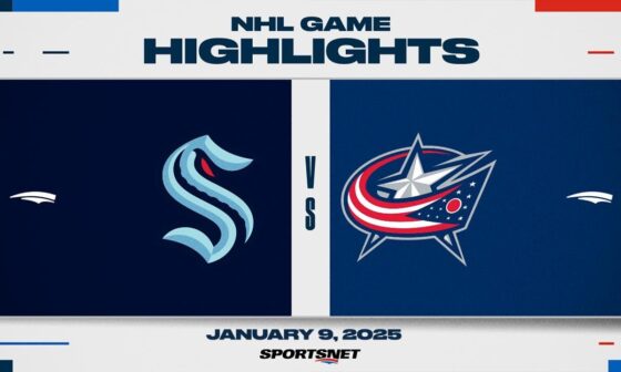 NHL Highlights | Kraken vs. Blue Jackets - January 9, 2025