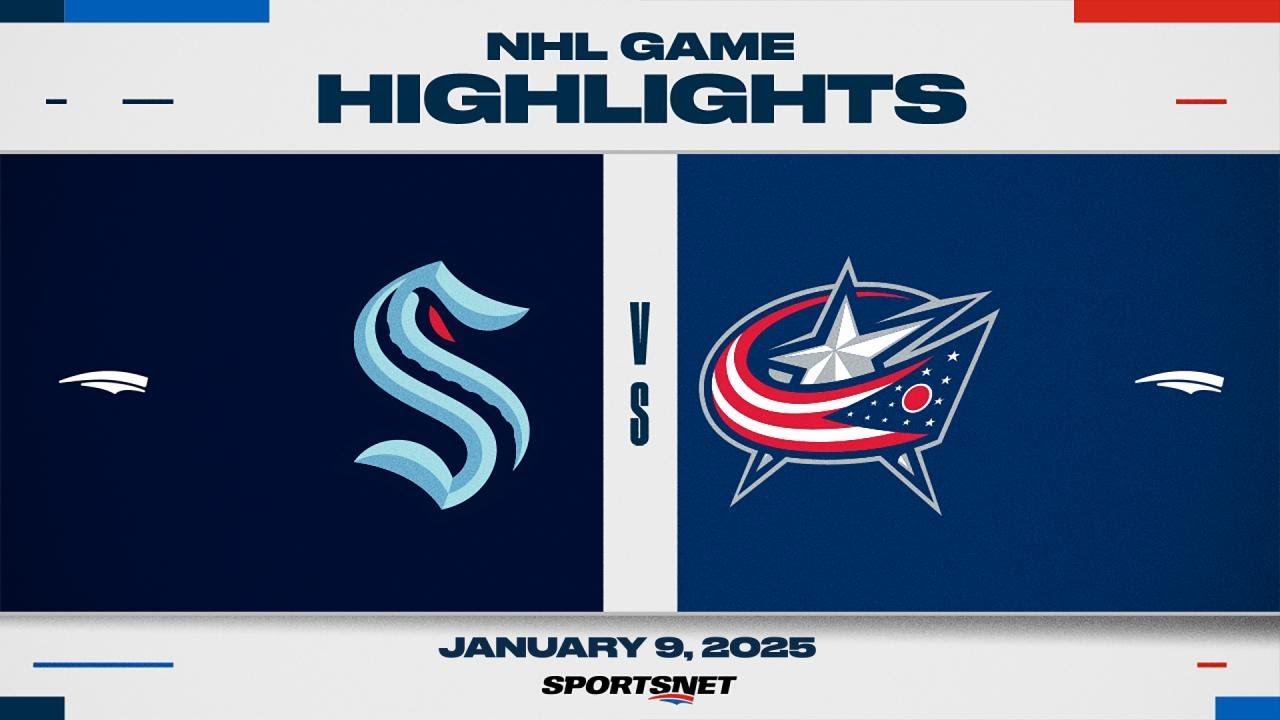 NHL Highlights | Kraken vs. Blue Jackets - January 9, 2025