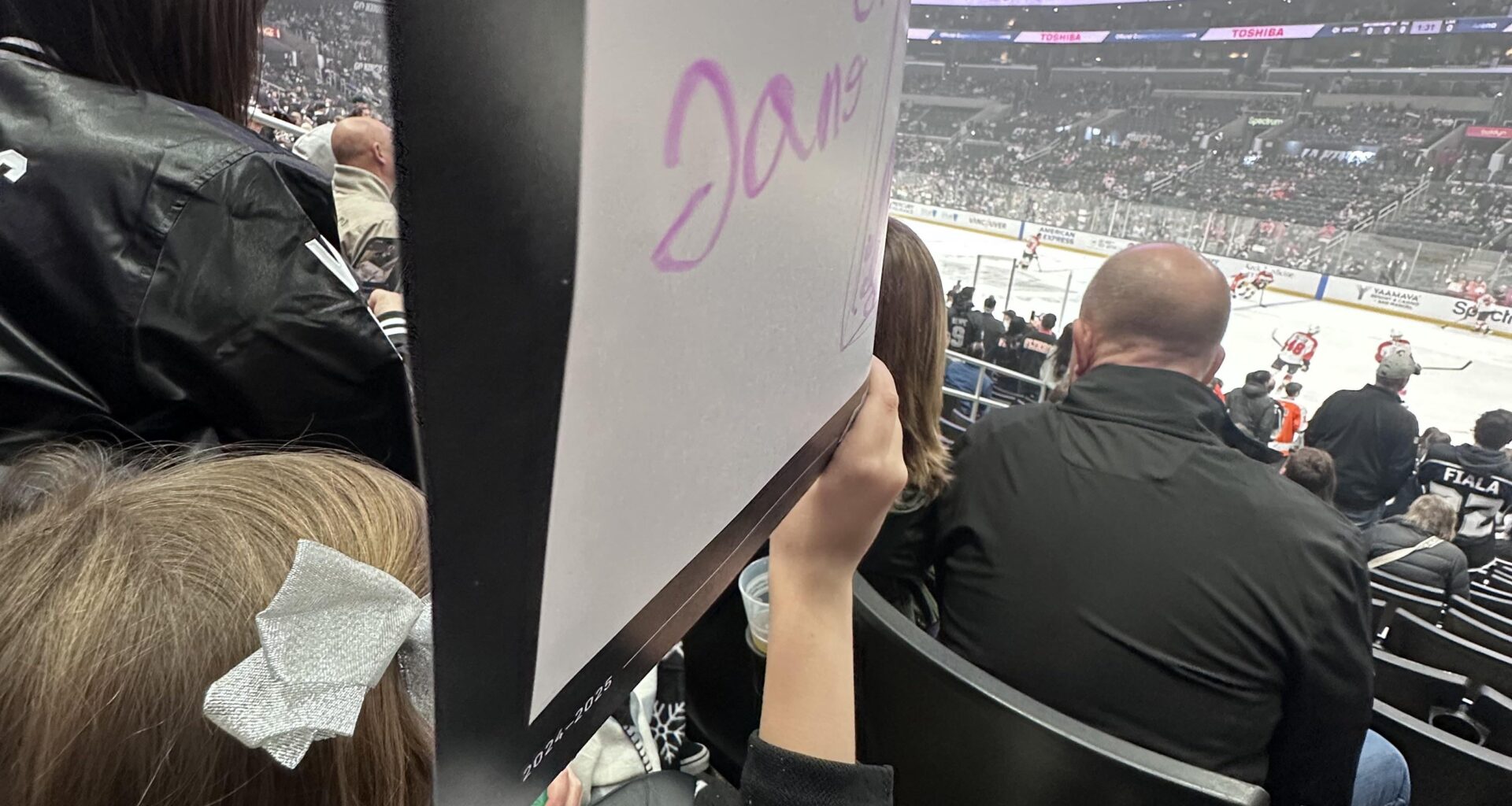 My daughter’s first kings game with these amazing seats from All The Kings Men Podcast!