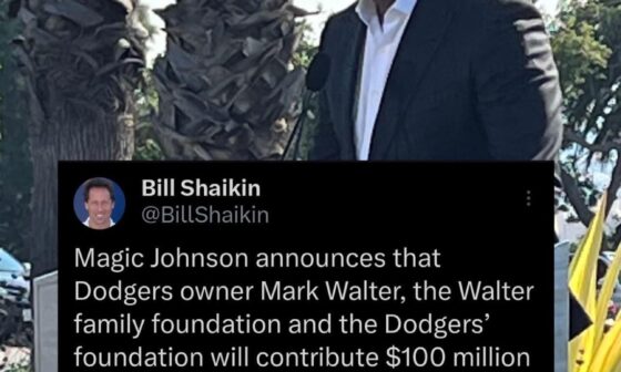 Dodgers owner Mark Walter, the Walter family foundation and the Dodgers foundation will contribute $100M towards So Cal Fires