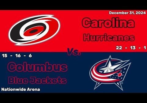 Carolina Hurricanes vs Columbus Blue Jackets | December 31, 2024 | All Goals