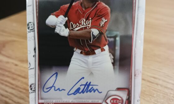 Posting a Reds autographed card every day until we win the World Series. Day 570: Quin Cotton