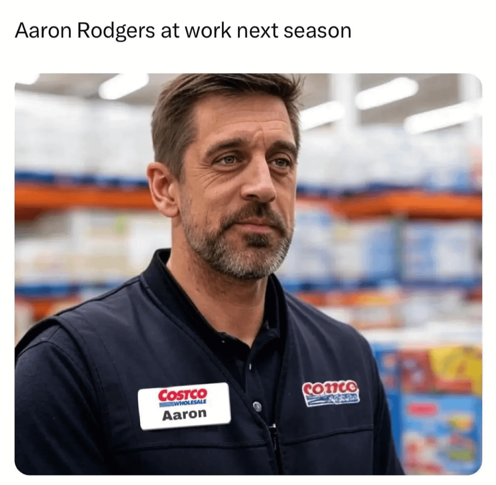 Aaron Rodgers at work next season