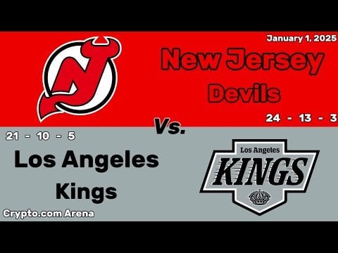 New Jersey Devils vs Los Angeles Kings | January 1, 2025 | All Goals